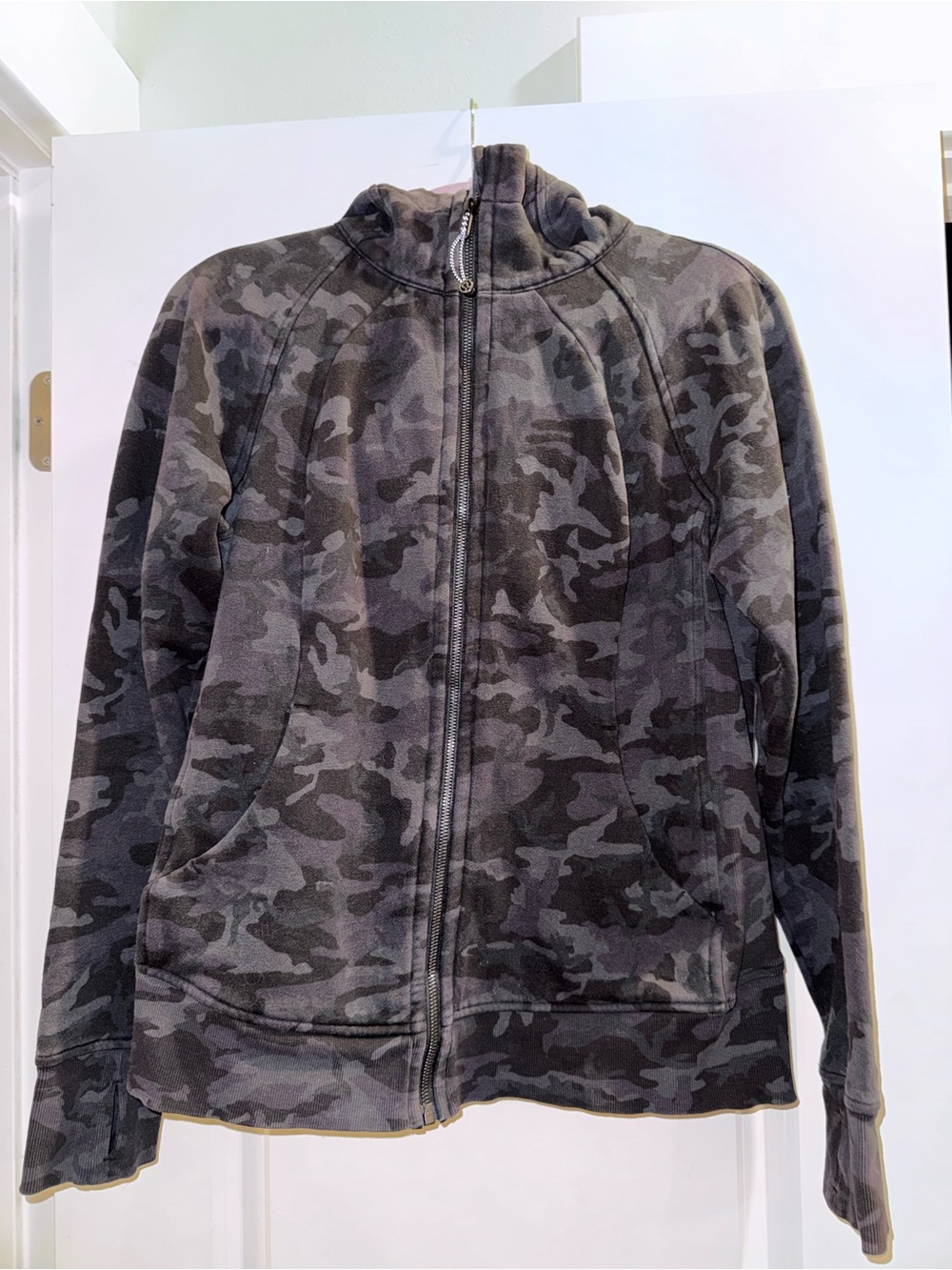 lululemon athletica Black/Gray Camo Scuba Full-zip Hoodie